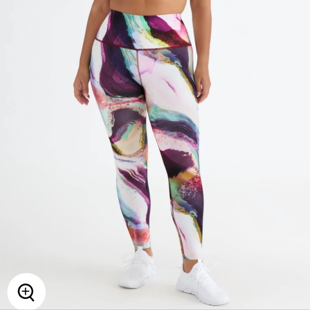 KNIX Size Medium HiTouch High Rise Legging "Flow Motion" Limited Edition Print
